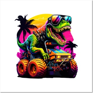 T-Rex Truck, Monster Truck - 5 Posters and Art